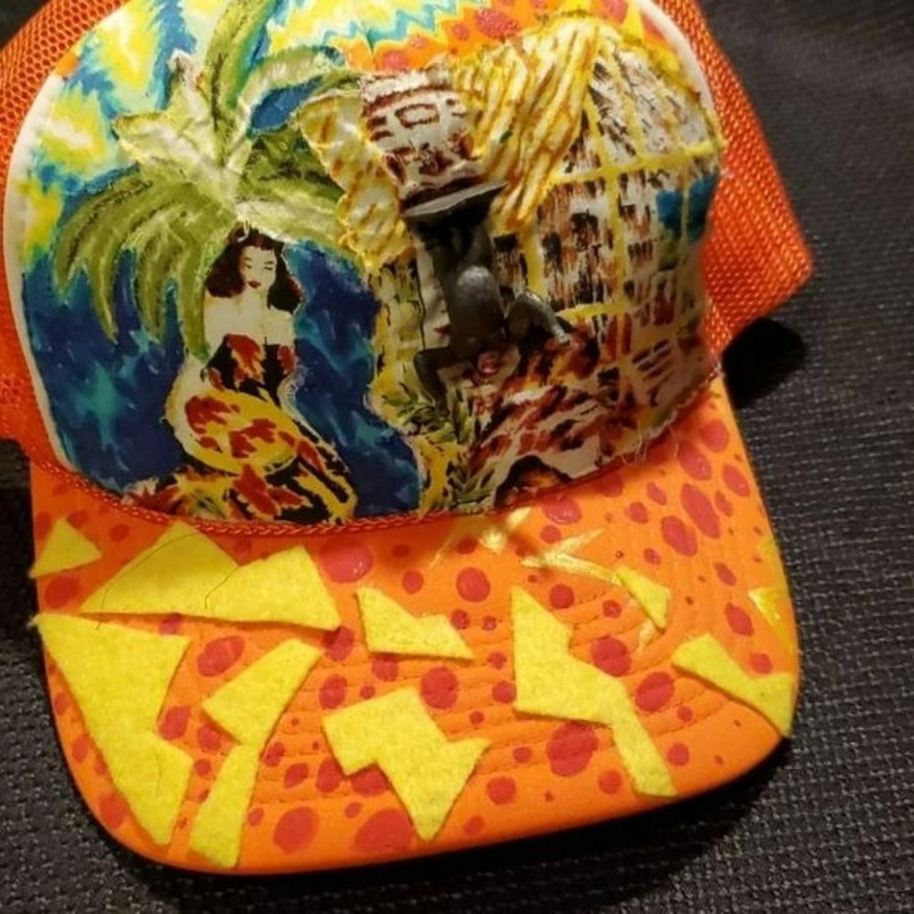 Trucker Hat, Custom Patchwork - image 4